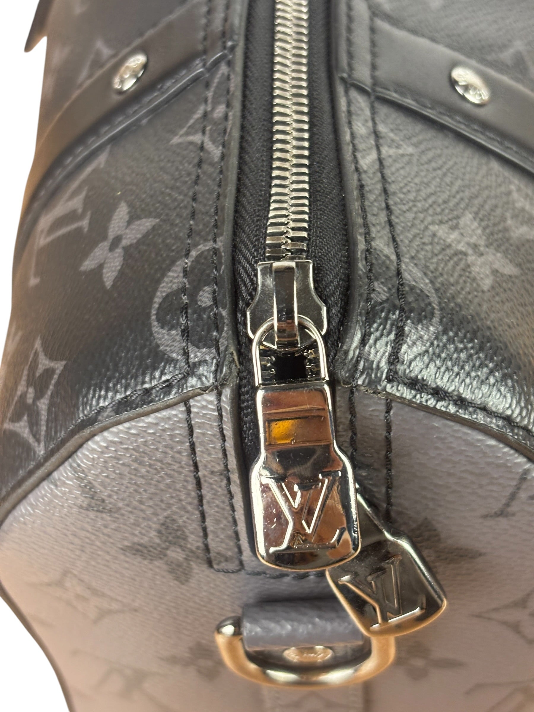 Louis Vuitton Black/Grey Monogram Eclipse City Keepall
