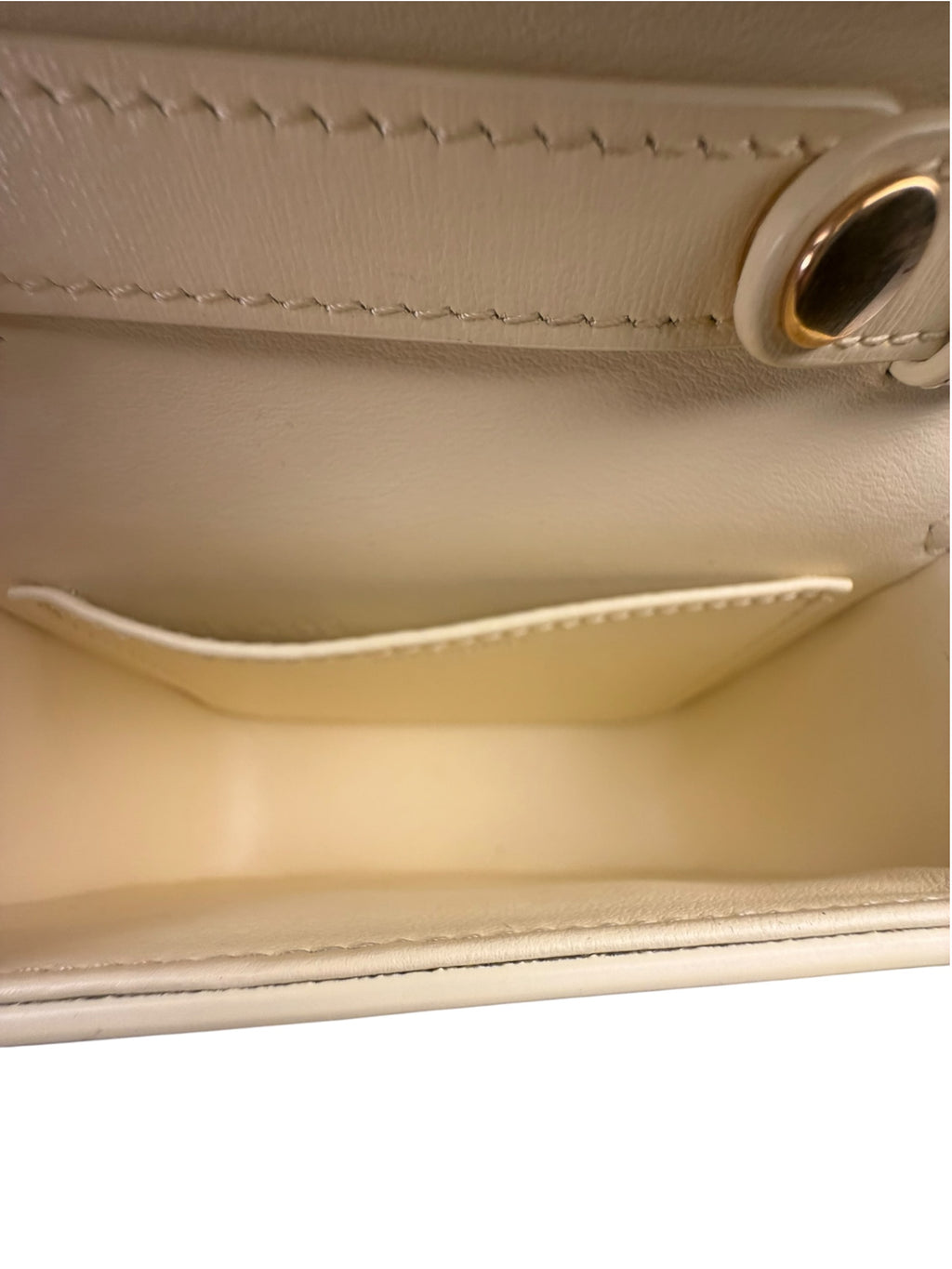 Celine Light Yellow Nano Triomphe Crossbody Bag