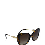 Prada Tortoise Shell SPY 03Y Oversized Butterfly Sunglasses