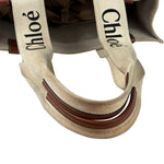 Chloé Canvas Beige/Brown Medium Woody Tote