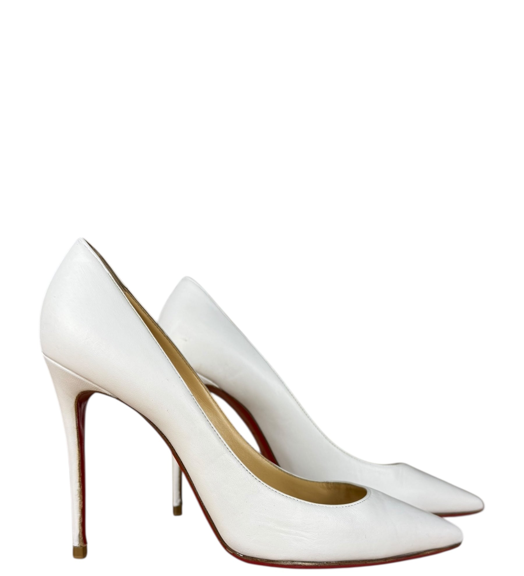 Christian Louboutin Kate Pumps White Nappa Leather