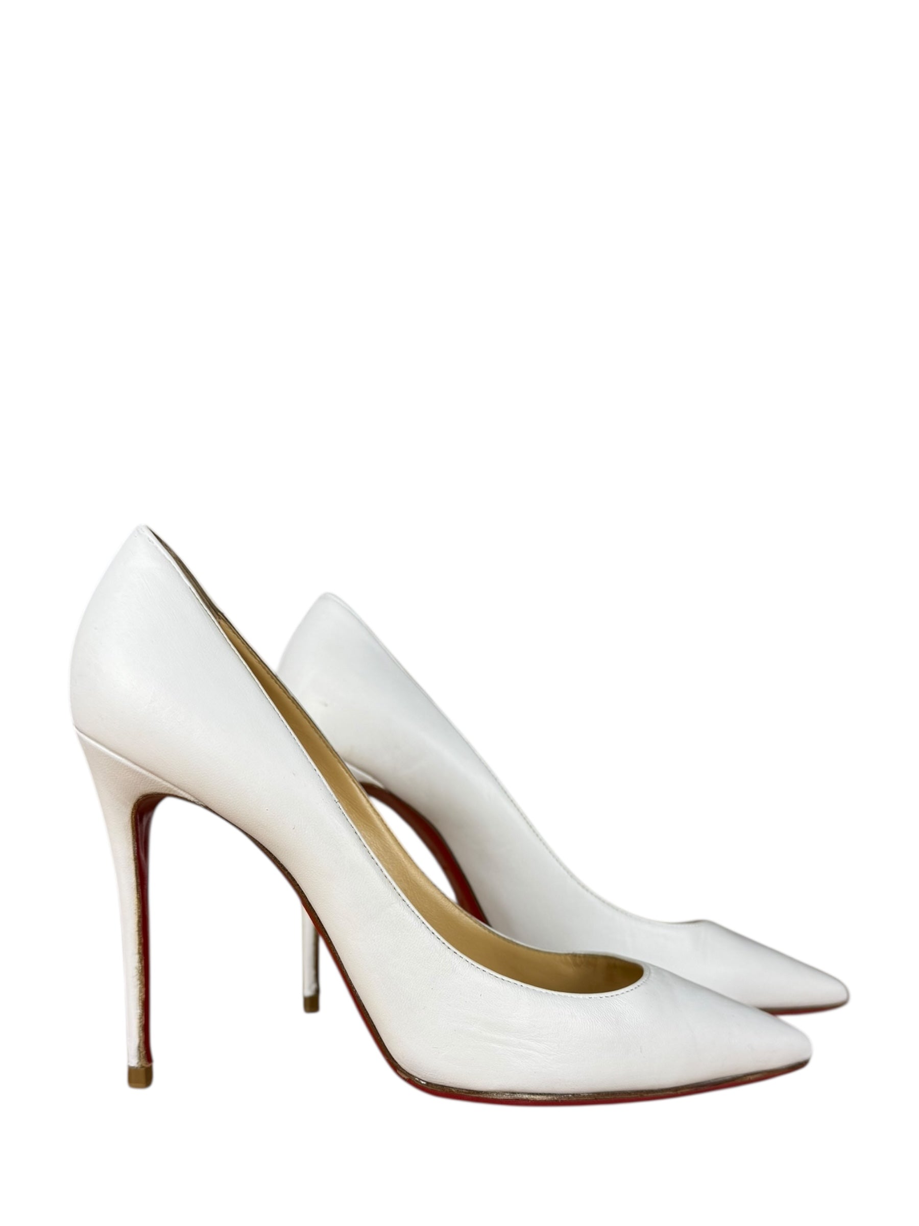Christian Louboutin Kate Pumps White Nappa Leather