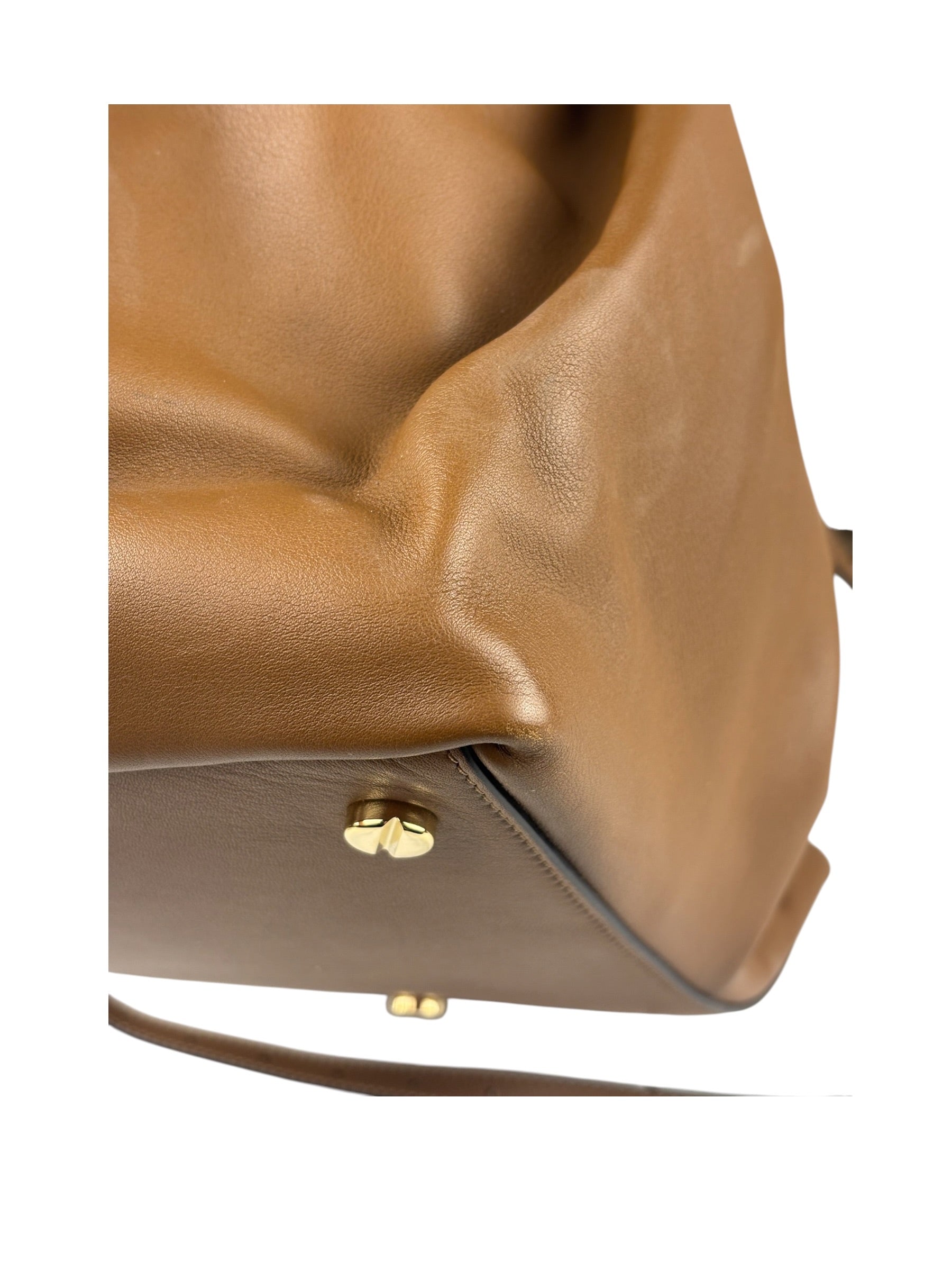 Valentino Garavani Brown Rockstud Shoulder Tote