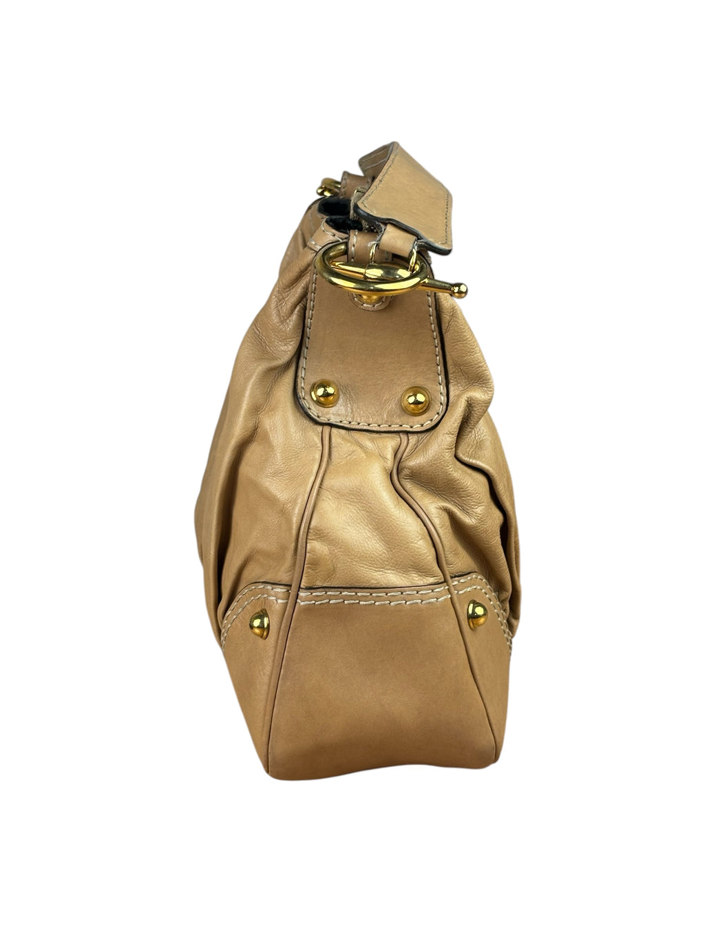 Gucci Jockey Hobo Light Brown