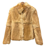 Vintage Light Brown Nice Claup Co.Ltd Rabbit Fur Coat