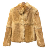 Vintage Light Brown Nice Claup Co.Ltd Rabbit Fur Coat