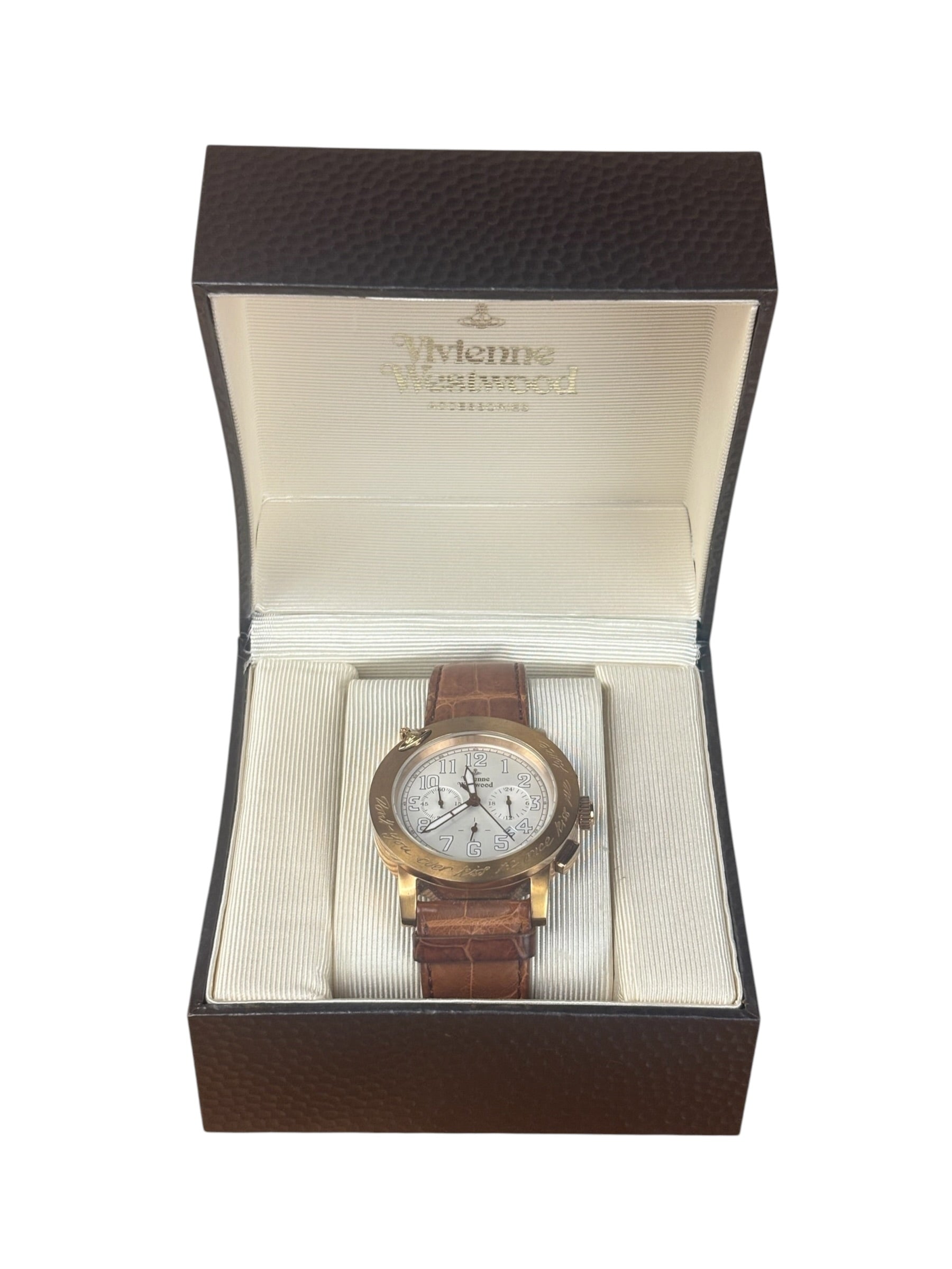Vivienne Westwood Chronograph Leather Strap