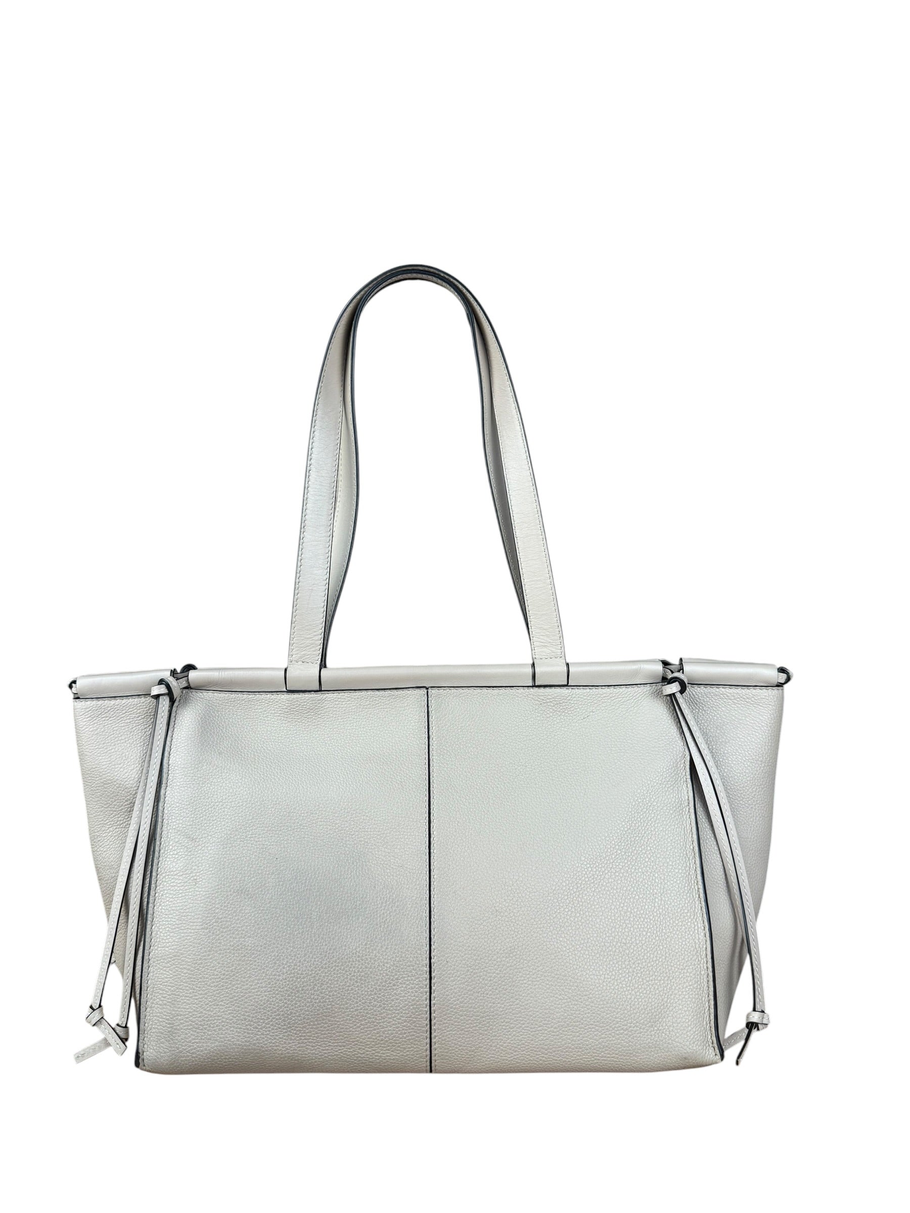 Loewe Beige Pebbled Leather Cushion Tote