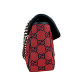 Gucci GG Red Marmont Flap Chain Shoulder Bag