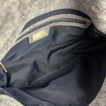 Fendi Light Denim Toned Canvas Baguette Shoulder Bag