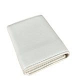 Balenciaga White Leather Papier Compact Wallet