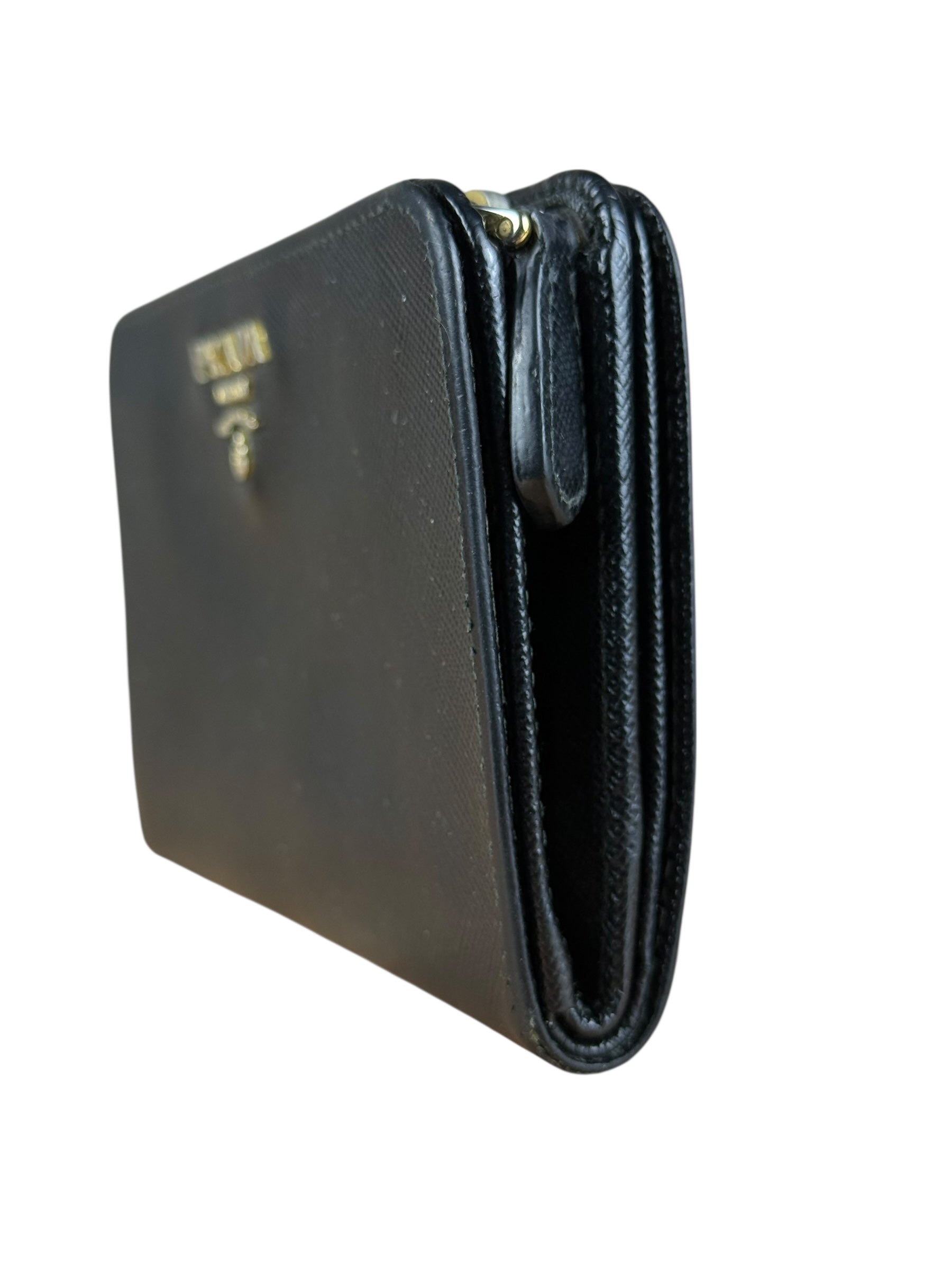 Prada Saffiano Zip Compact Wallet