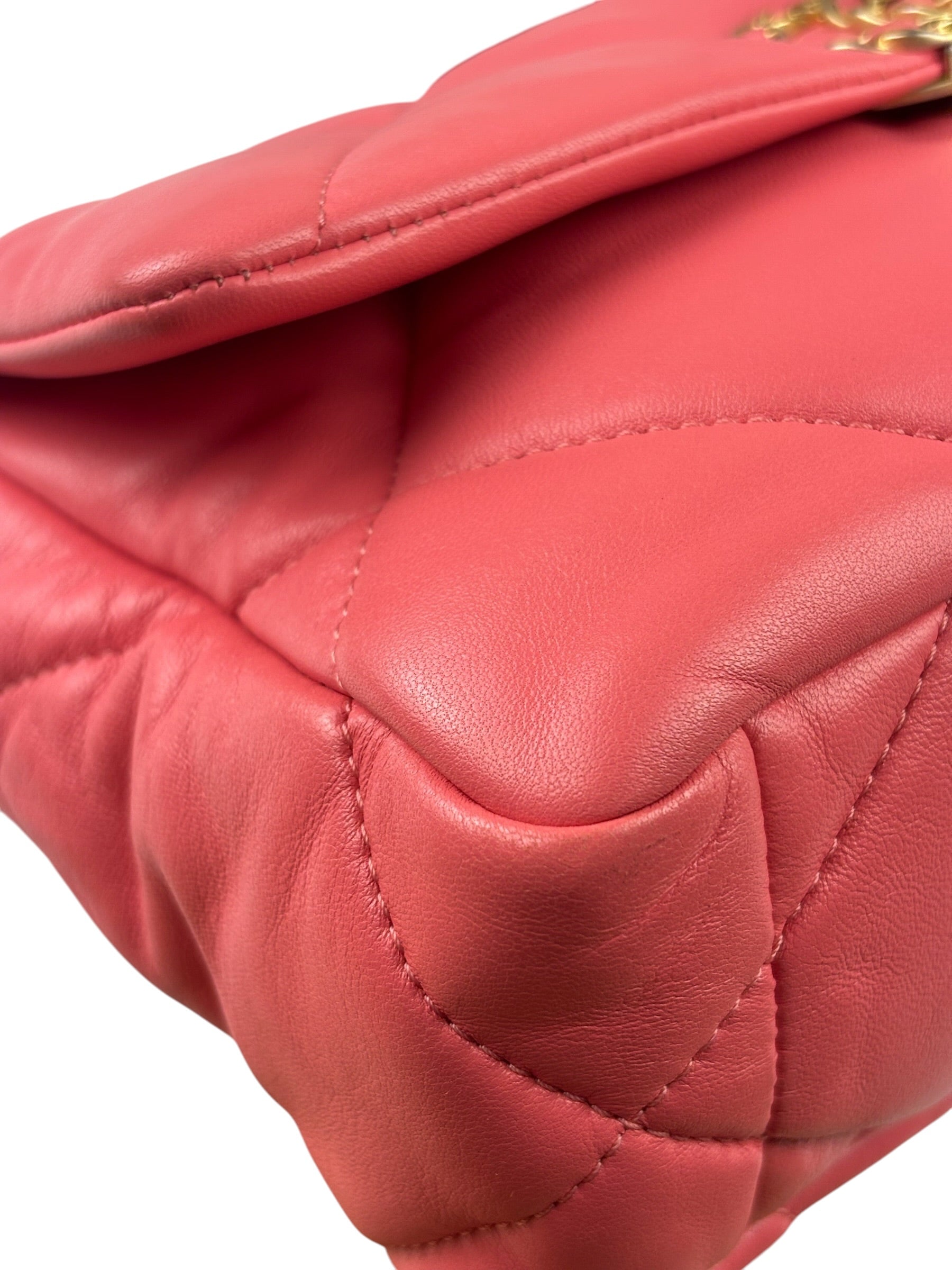 Chanel Pink Quilted Lambskin Flap Bag 2020