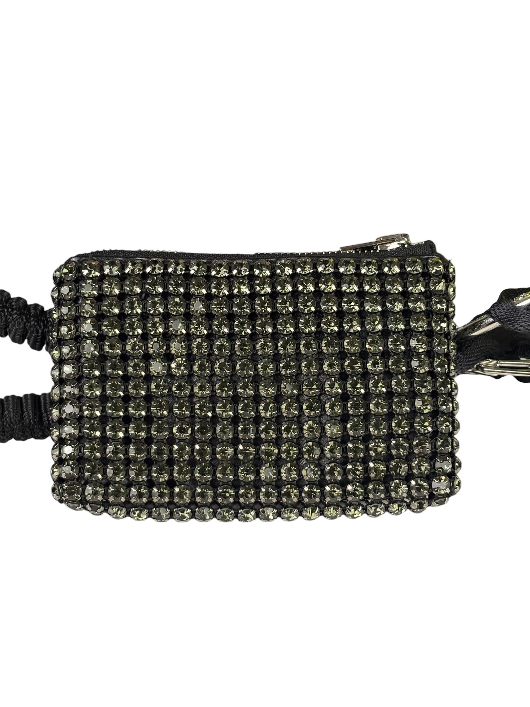 Alexander Wang Multicolor Elite Lanyard Crystal Mesh Multi Pouch