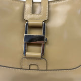 Gucci Vintage Beige Patent Leather Lady Lock Jackie Shoulder Bag