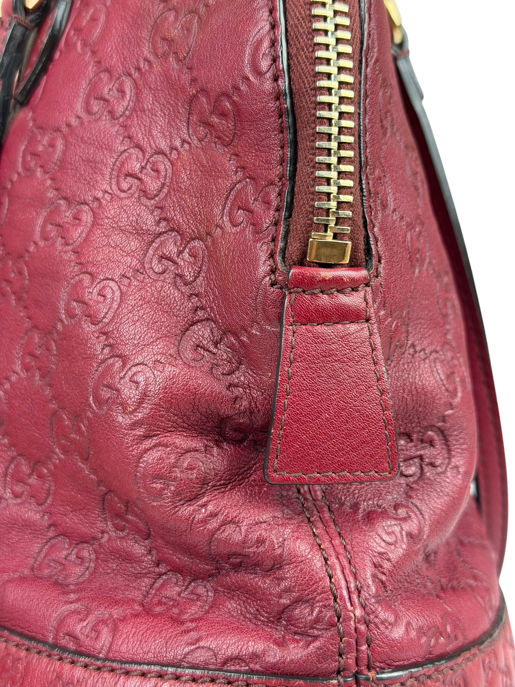 Gucci Ruby Red Bree Dome Tote