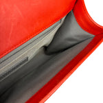 Chanel Quilted Stitch Red Leather Boy Bag 2014