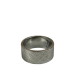 Louis Vuitton Silver Logo Cut-Out Ring