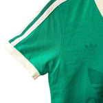 Gucci x Adidas Green Logo Print Jersey V-Neck T-Shirt