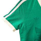 Gucci x Adidas Green Logo Print Jersey V-Neck T-Shirt