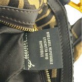Fendi Black Raffia Zucca Shoulder Baguette