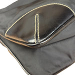 Prada Black Tessuto Nylon Leather Trim Shoulder Bag