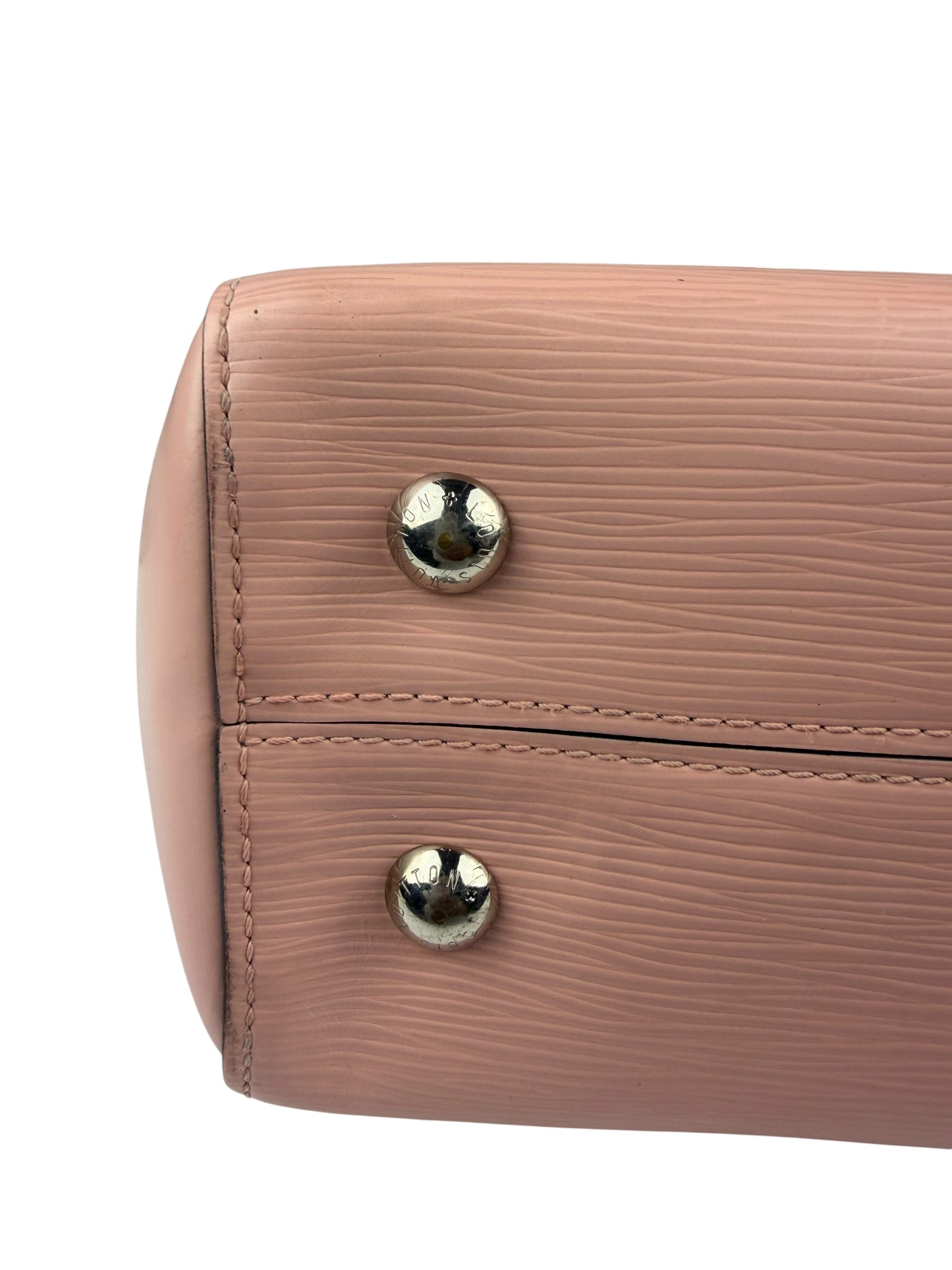 Louis Vuitton Nude Pink Epi Leather Cluny Rose Ballerine Hand Bag