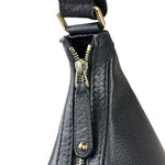 Gucci Black Leather Heritage Horsebit Hobo Bag