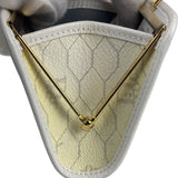 Christian Dior Vintage White Honeycomb Print Mini Coin Pouch