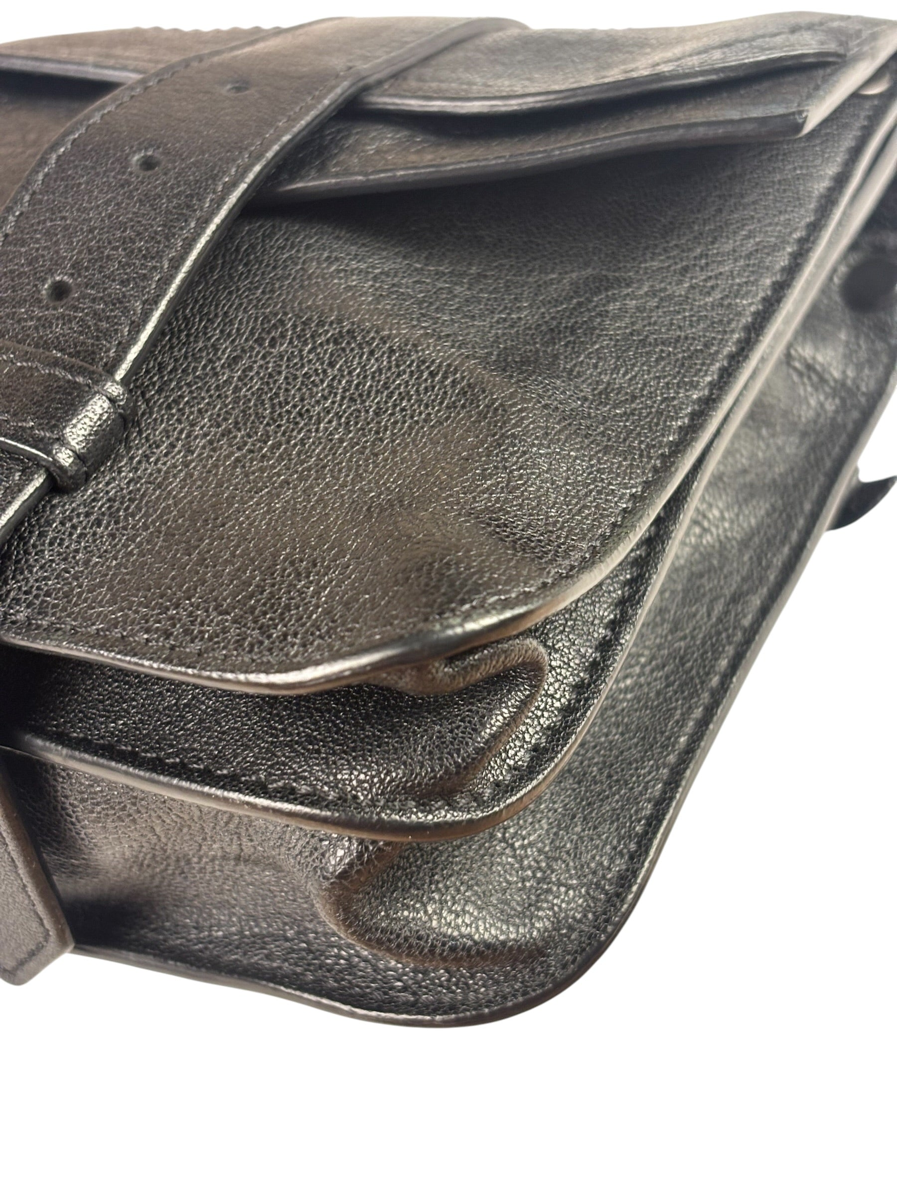 Proenza Schouler Black Leather PS1 Clutch