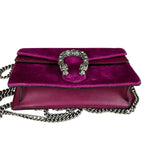 Gucci Super Mini Dionysus Purple Velvet Chain Bag