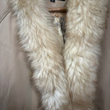Ealman Vintage Beige Nylon Fur Lined coat