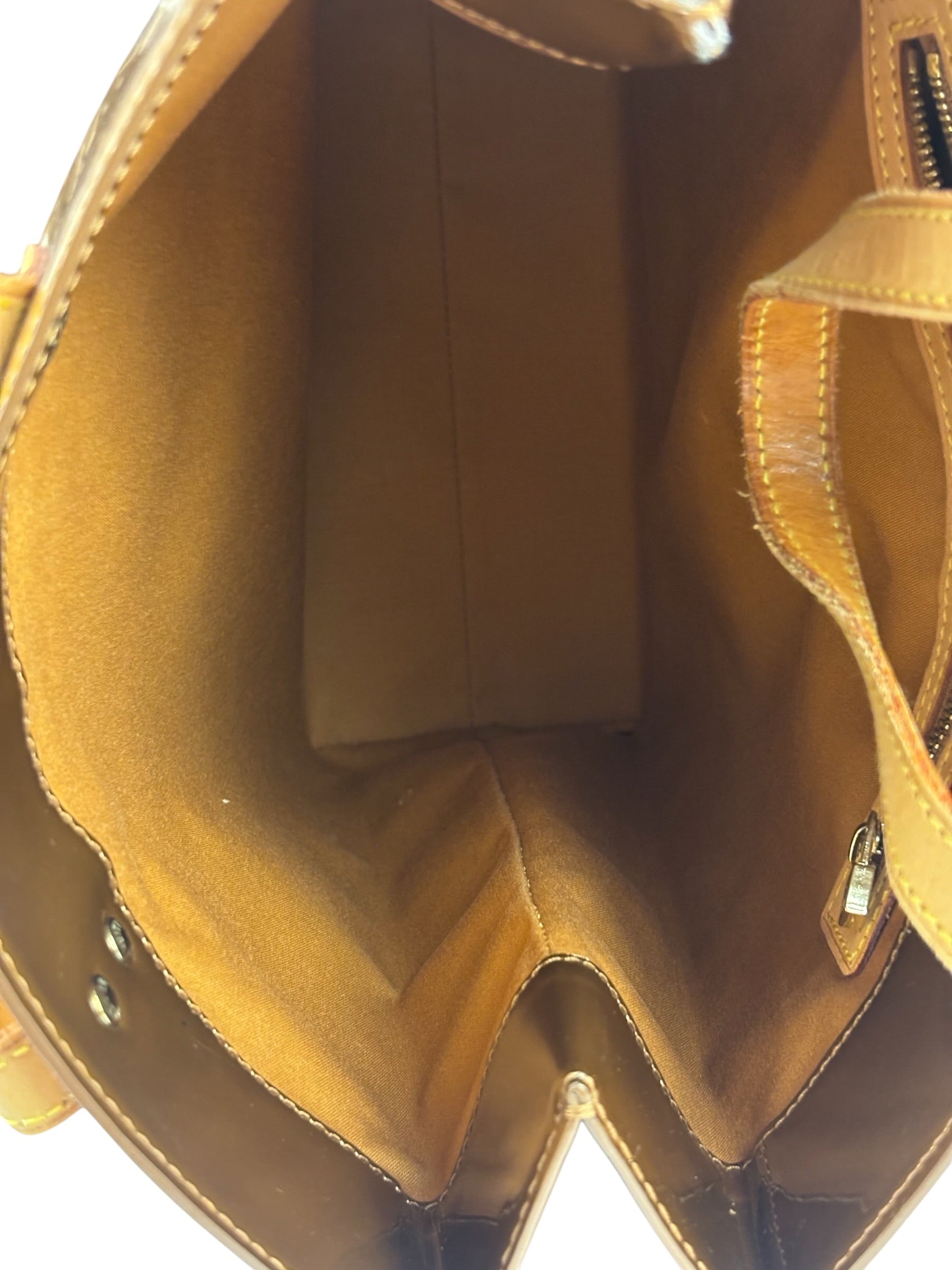 Louis Vuitton Metallic Bronze Vernis Reade MM