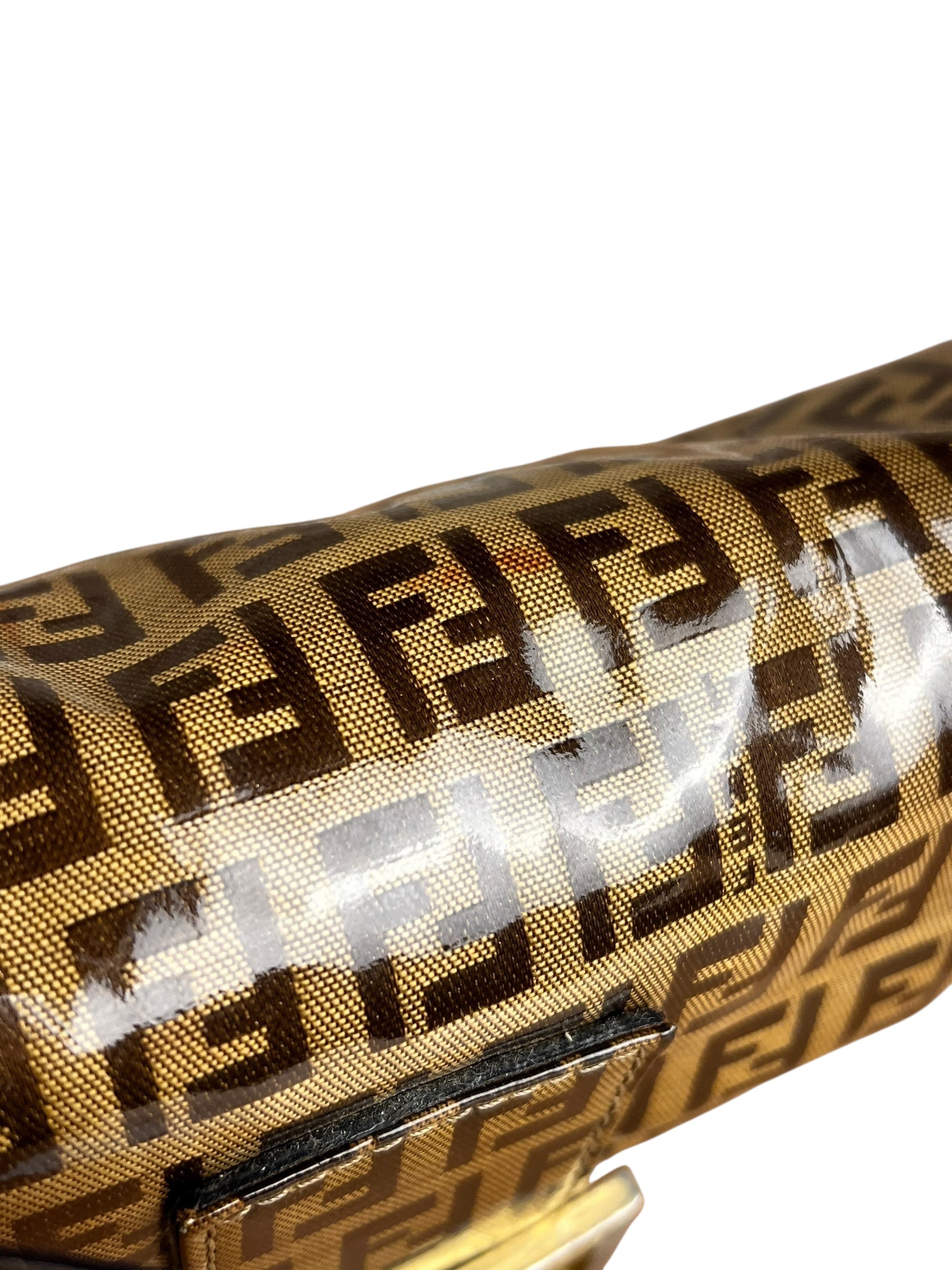 Fendi FF PVC Coated Canvas Baguette