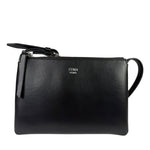 Fendi Roma Black Calf Leather Pochette Crossbody