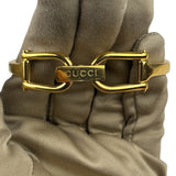 Gucci 1500L Black Dial Gold Plate Bangle Band