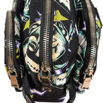 Prada Multicolor Nylon Leather Trim Frankenstein Print Pouch