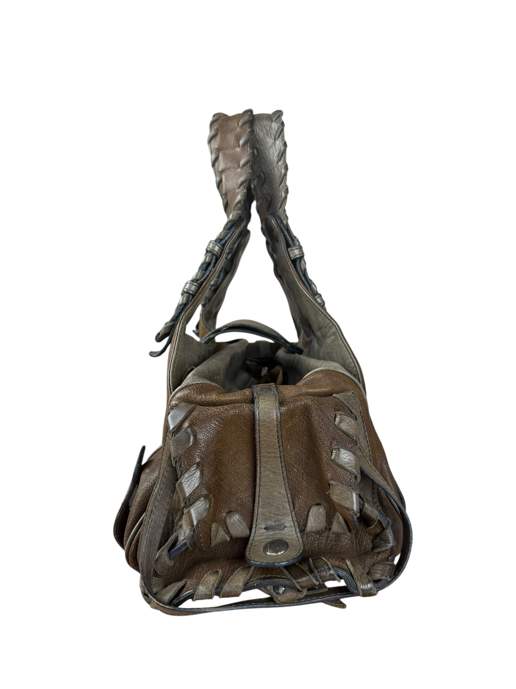 Chloe Vintage Brown Leather Silverado Shoulder Bag