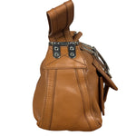 Christian Dior Vintage Tan Brown Leather Flight Medium