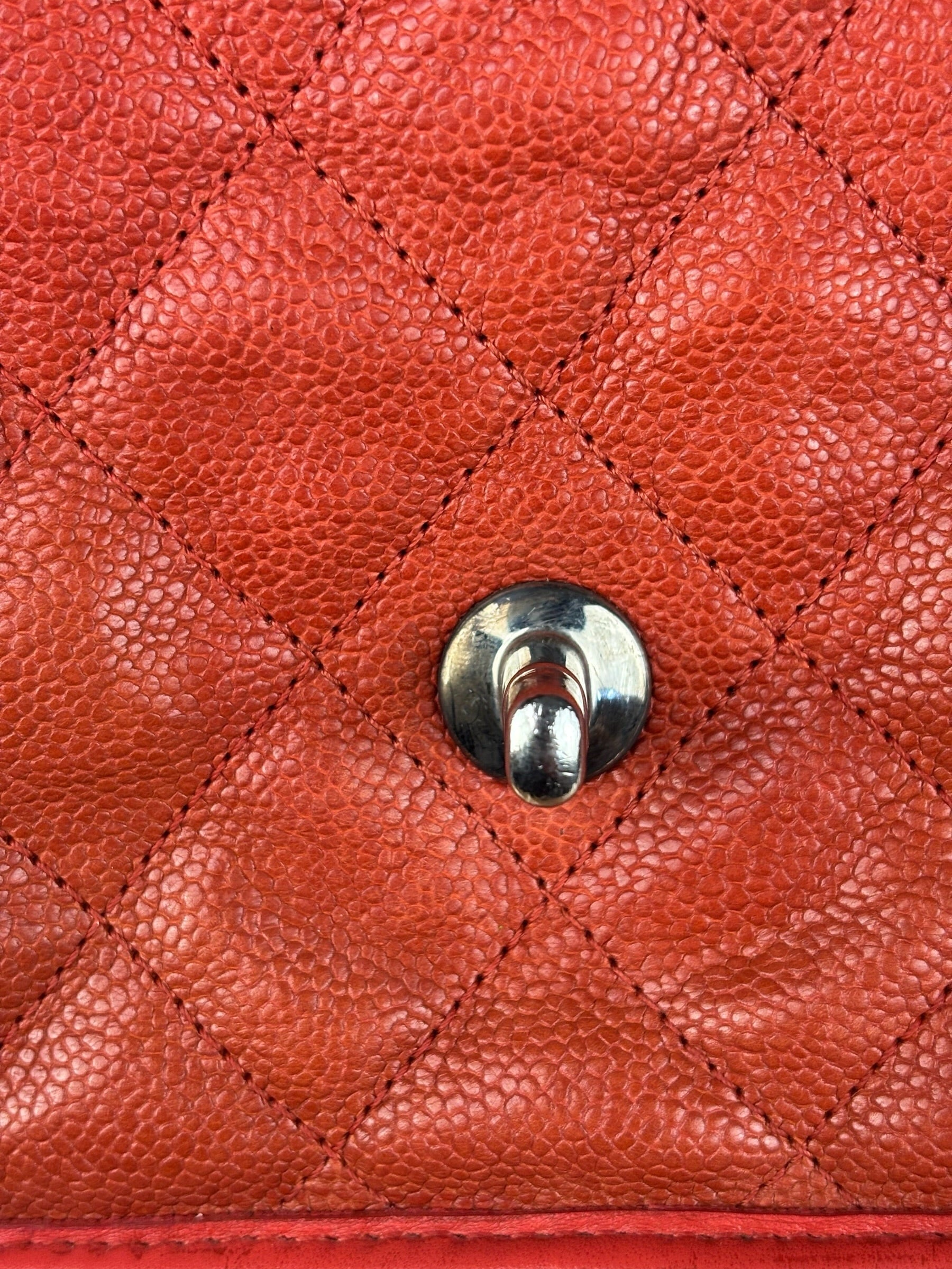 Chanel French Riviera Caviar Quilted Flap Bag Sunset 2011