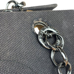 Chanel Vintage Canvas & Leather Chocolate Bar Fold-Over Tote Bag