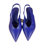 Hermes Intime 55 Leather Slingback Pumps