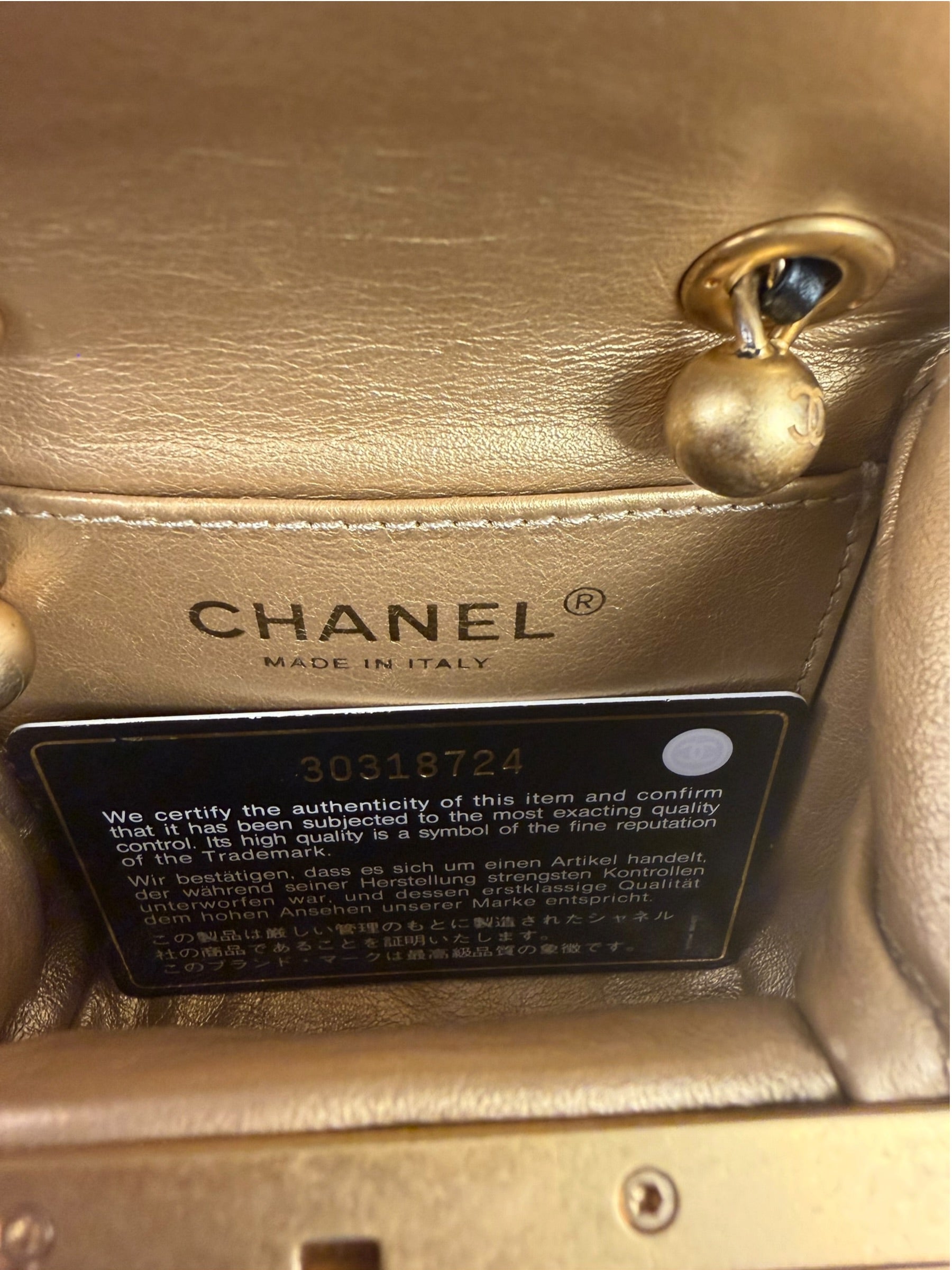 Chanel Black Quilted Leather Kiss-Lock My Crush Micro Bag 2020