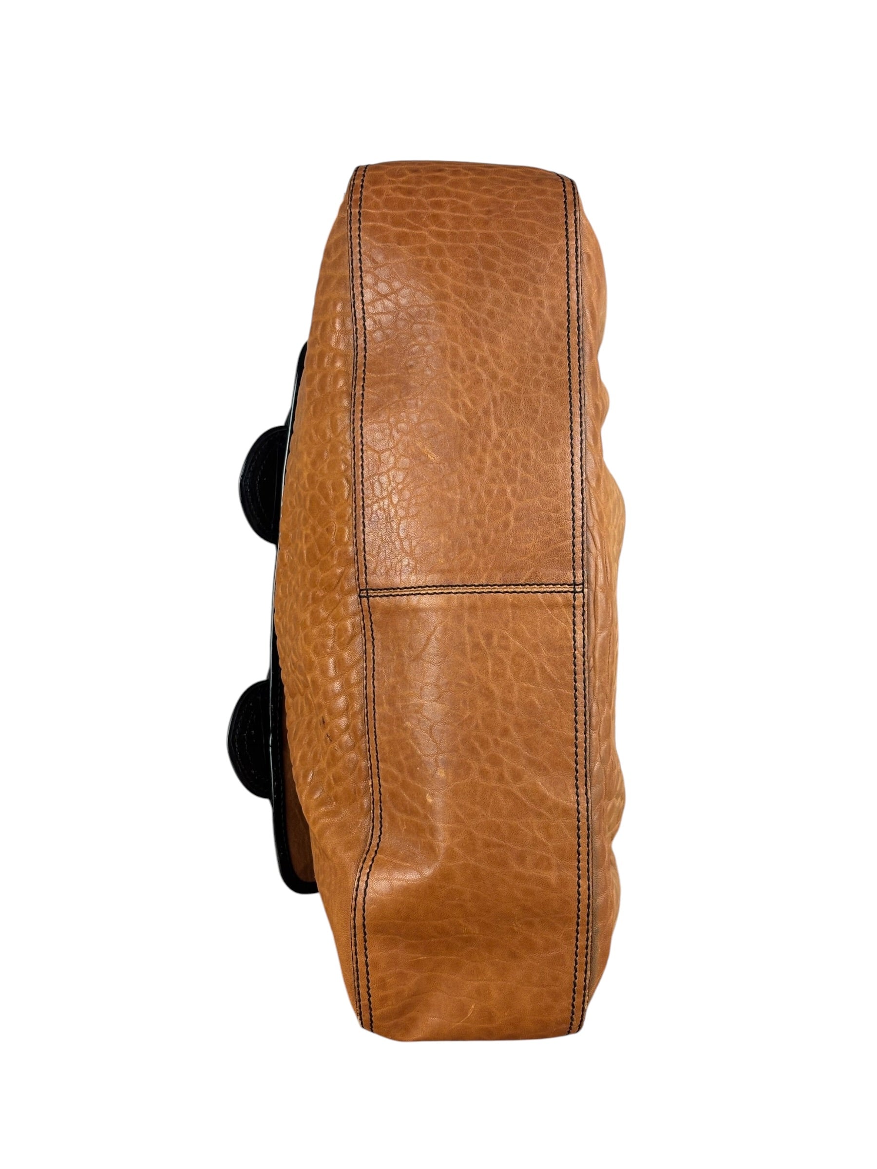 Fendi Vintage Brown/Black Leather B Shoulder Bag