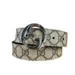 Gucci Coated Canvas Monogram GG Belt