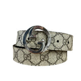 Gucci Coated Canvas Monogram GG Belt