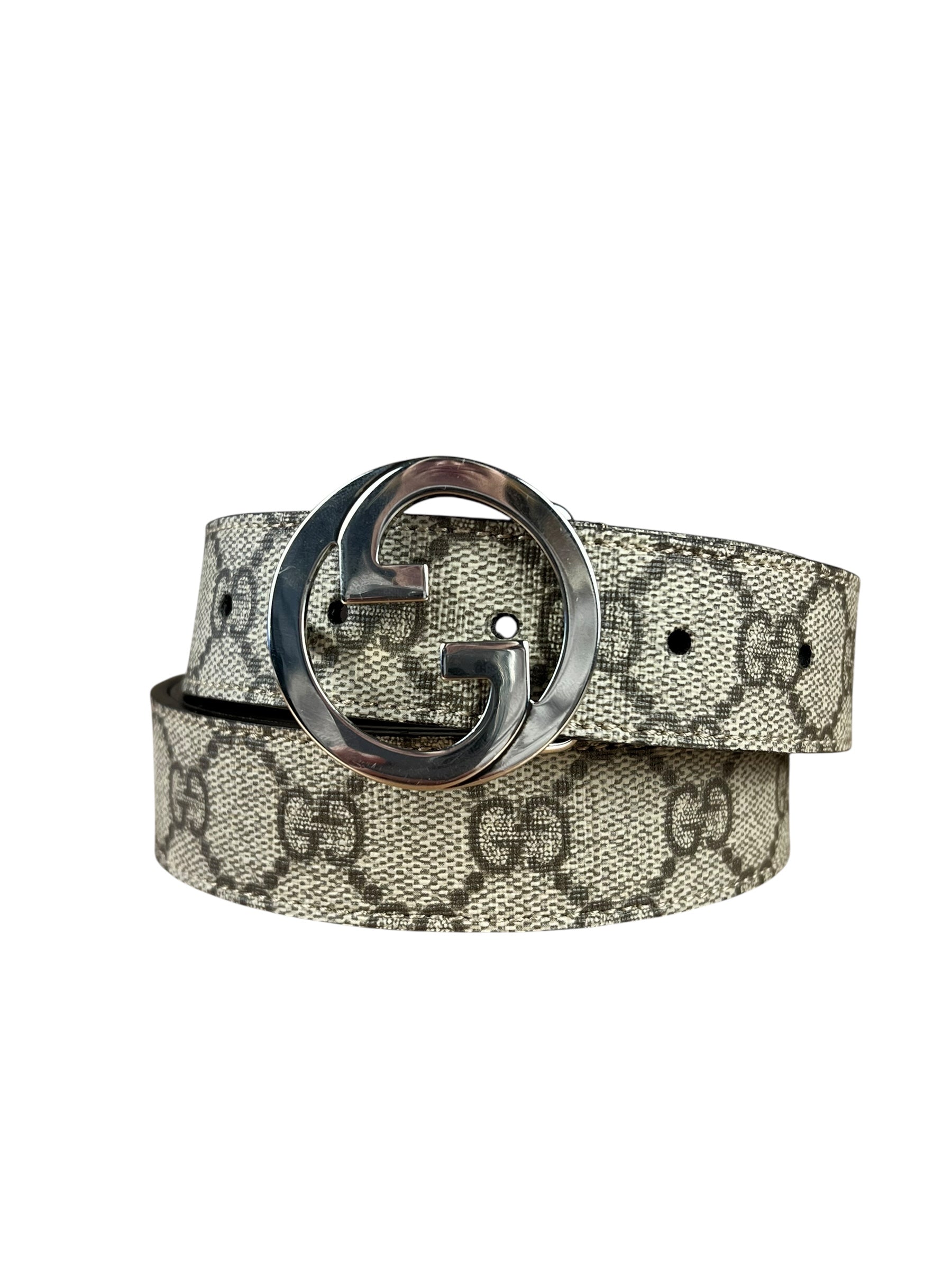Gucci Coated Canvas Monogram GG Belt