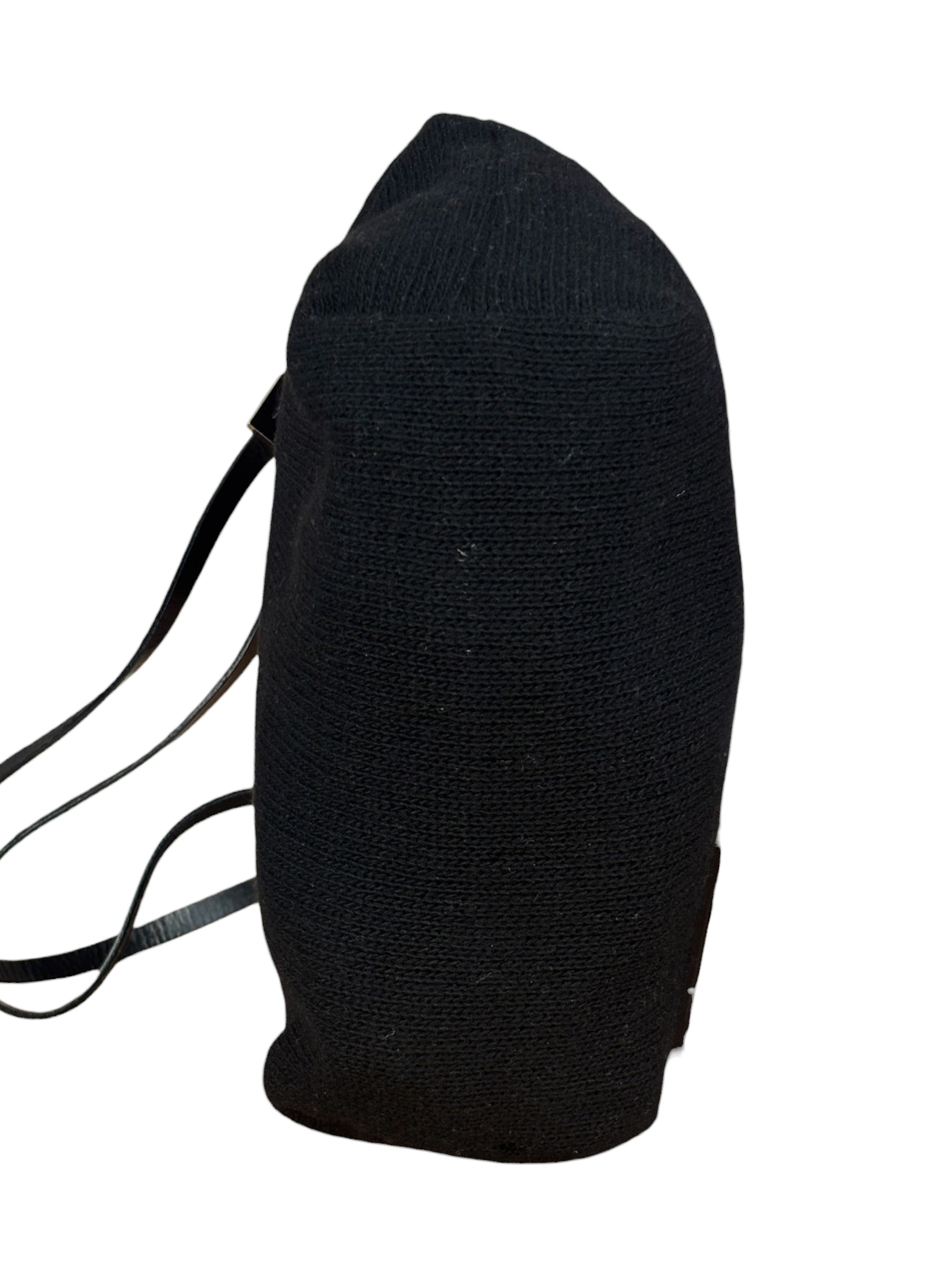 Fendi Black Knit Hobo/Shoulder Bag