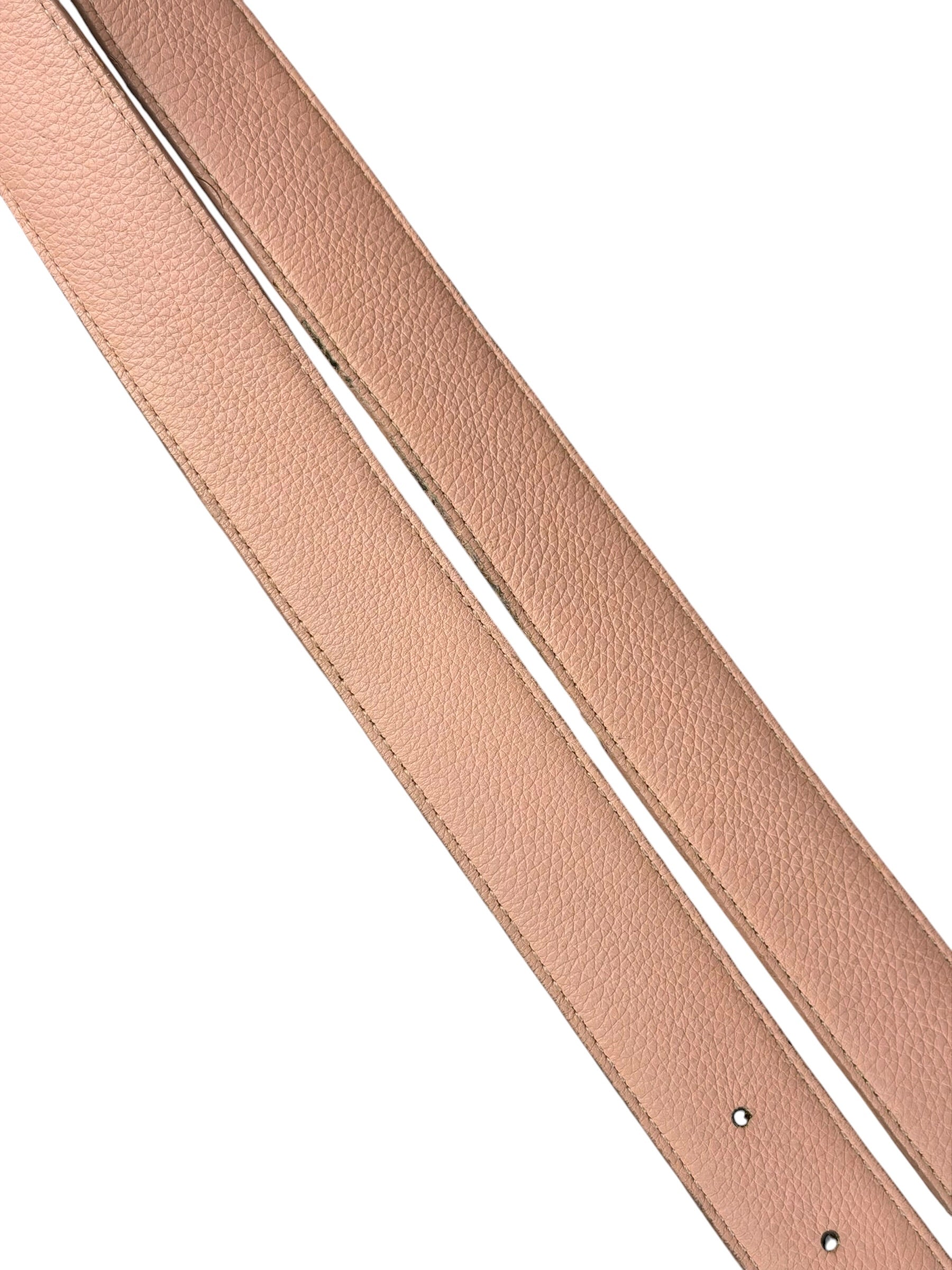 Louis Vuitton Peach/Monogram LV Initiales 30MM Reversible Belt