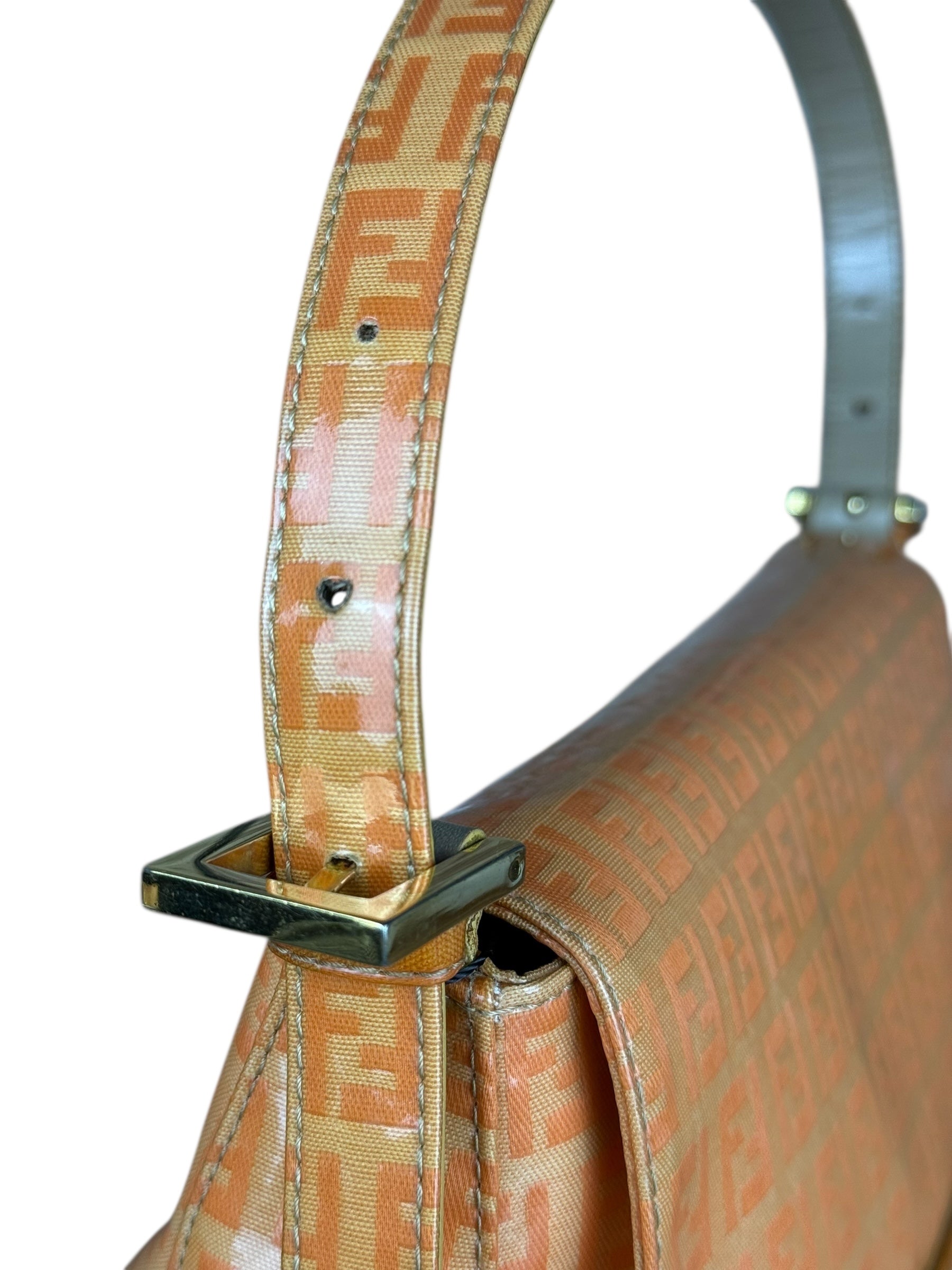 Fendi PVC FF Mamma Baguette Orange
